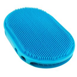 1 Pcs Dog Bath Massage Comb (Color: Blue)