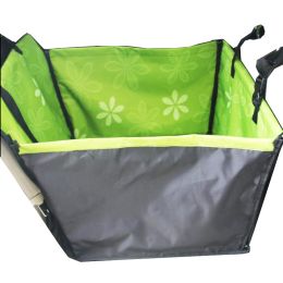 Thick Waterproof Single Seat Rear Pet Cover (Style: Flower Green)