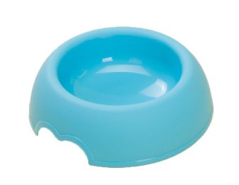 Anti-slip Resin Plastic Dog Bowl (Color: Blue)