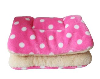 Small Dog Warm Mat (Style: Dots Pink (22.4x15.0 inches))