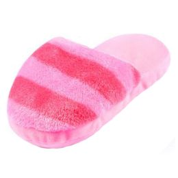 Plush Slipper Dog Toy (Color: Pink Rose)