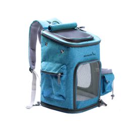 Outdoor Dog Backpack Carrier (Color: Blue)