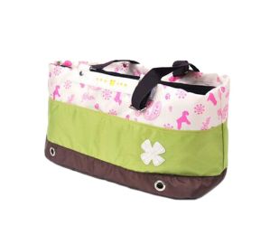 Portable Soft Dog Carrier Tote Bag - Green (Color: Green)