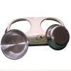 Double Stainless Steel Bowls for Dogs with Dog Design