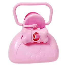 Pet Waste Remover with Poop Bag Clip (Style: Pawprint/Random Color)
