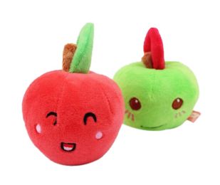 Squeaky Plush Dog Toy (Style: Apple)