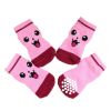 Smiley Face Cute Dogs' Socks 4PCs 2L(40*110cm)