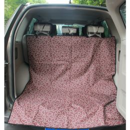 Waterproof Pet Car Seat Cover for SUV Trunk (Color: Coffee)