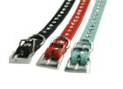 Adjustable Leather Rhinestone Studded Dog Collar(9~13 Inch)