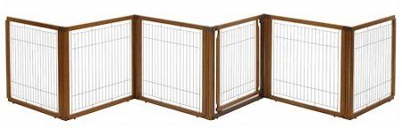 6 Panel Convertible Elite Pet Gate (Color: Autumn Matte)