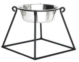 Pyramid Elevated Dog Feeder (Size: Small)