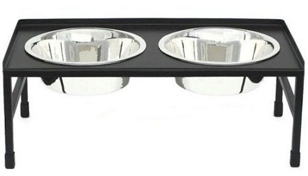 Tray Top Elevated Dog Bowl (Size: Small)